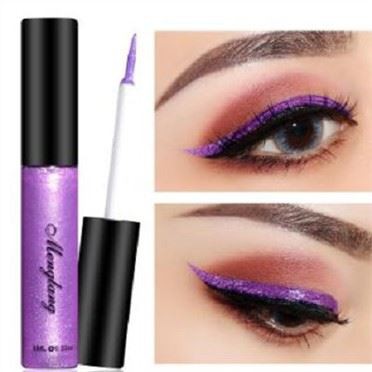 Eyeliner lichid metalic de aur roz